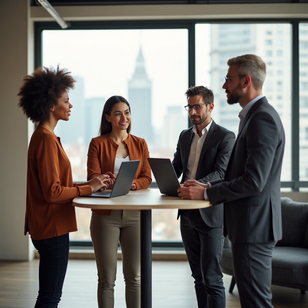 Das Nolvaridos-Team bei der Arbeit in einem modernen Berliner Büro